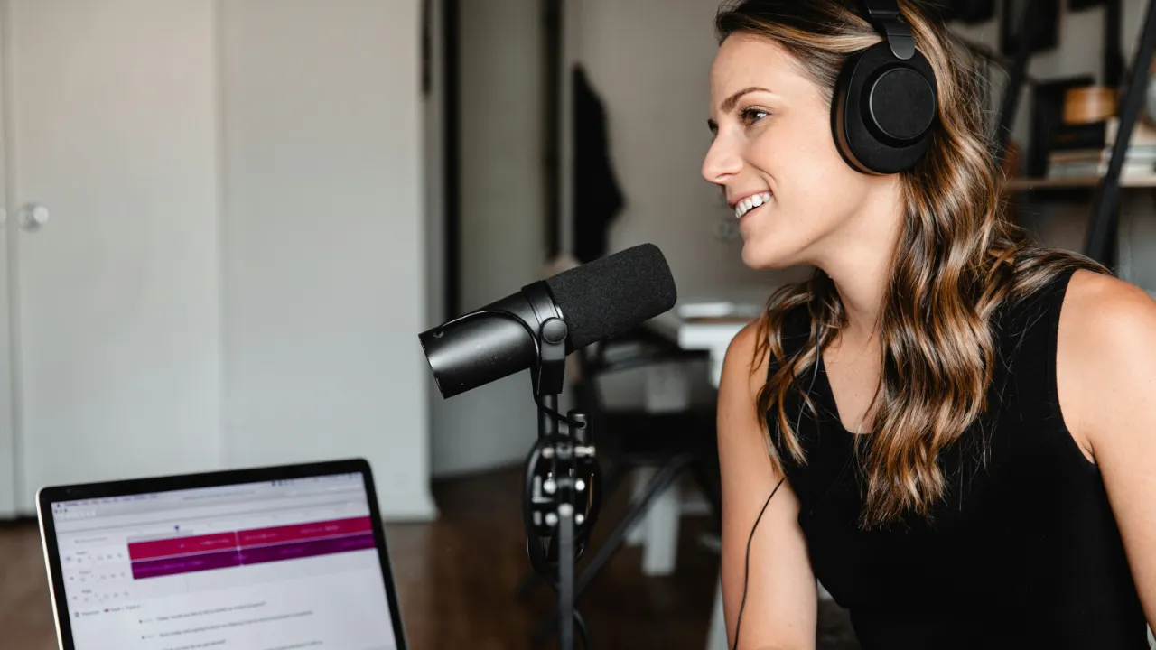Gravação de podcast à distância