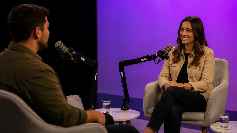 Configuração de podcast em vídeo